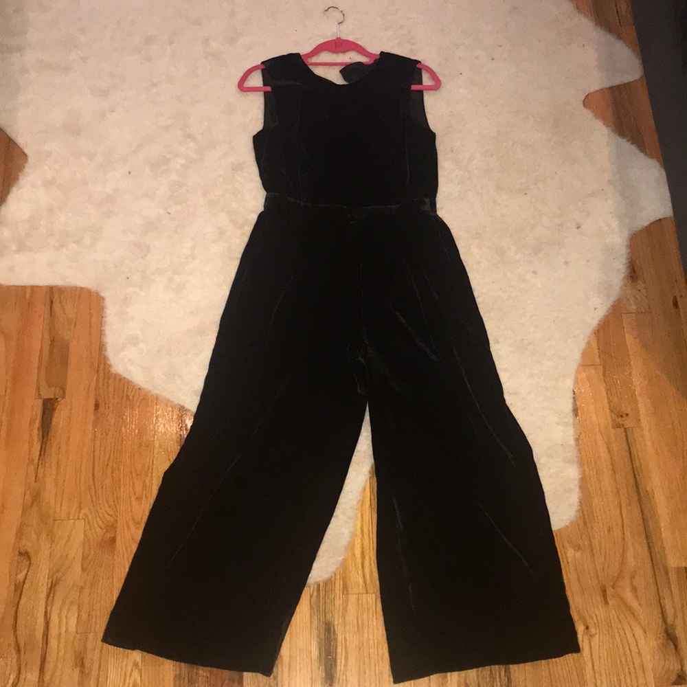 JCrew velvet jumpsuit